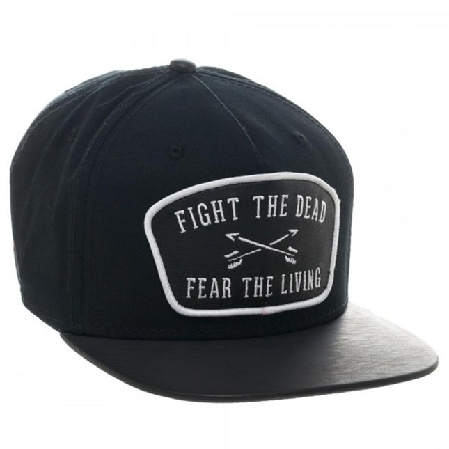 The Walking Dead Leather Patch Snapback Baseball Cap