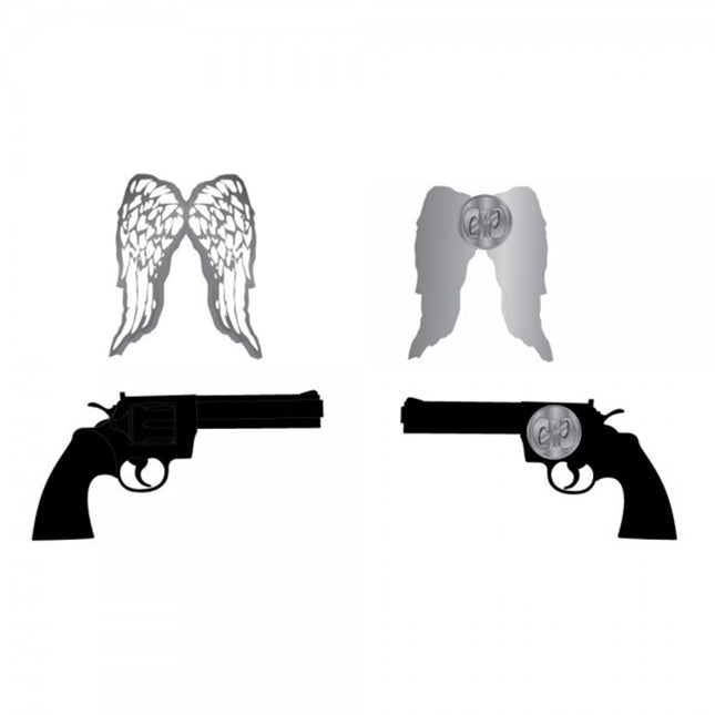 Walking Dead Elements Gun Lapel Mini Pin Badge Set