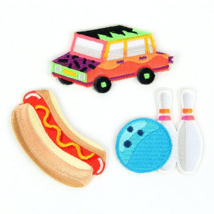 Best Day Ever Decorative Embroidered Sew or Sticker Patch Pack