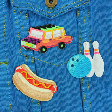 Best Day Ever Decorative Embroidered Sew or Sticker Patch Pack