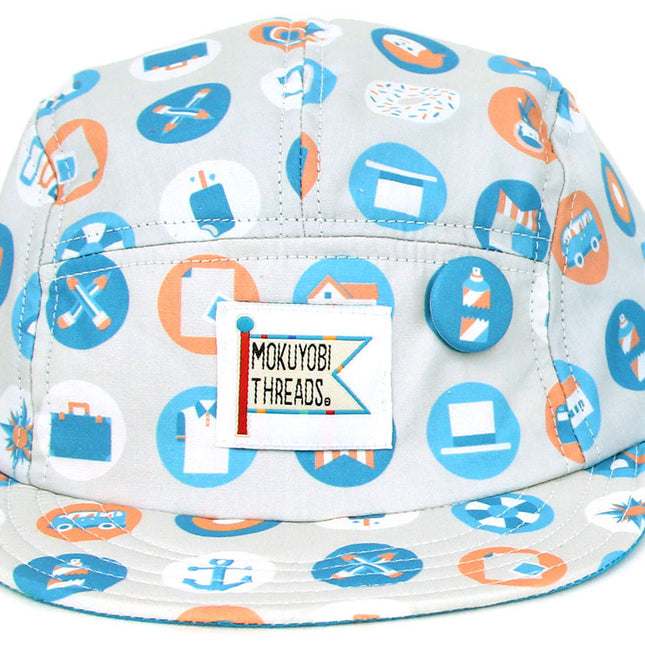 Button Vintage Style Brim Camper