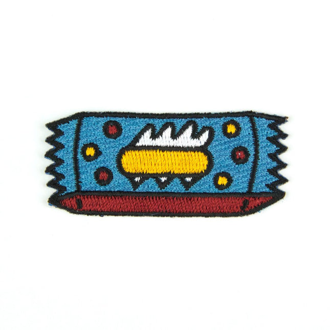 Candy Bar Embroidered Sew or Iron-on Backing Patch