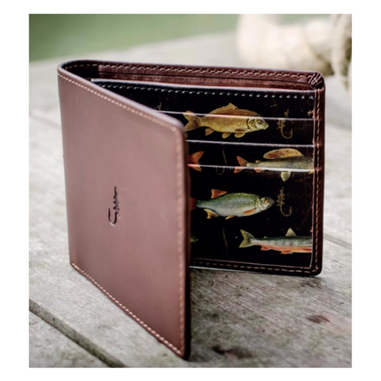 Hook Line & Sinker Wildlife Resources Leather Fish Wallet