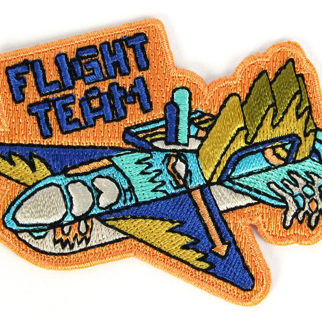 Flight Team Decorative Embroidered Sew or Iron-on Backing Patch