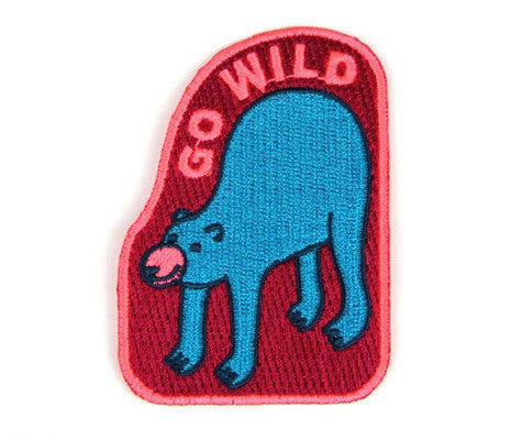 Go Wild Decorative Embroidered Sew or Iron-on Backing Patch