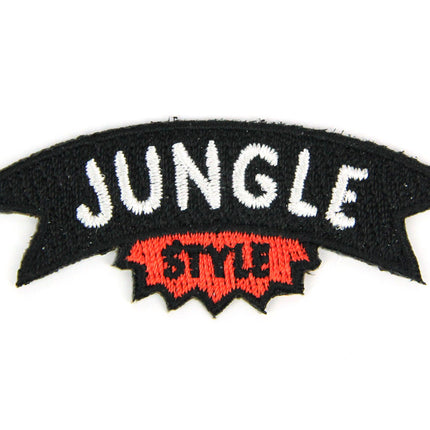 Jungle Style Decorative Embroidered Sew or Iron-on Backing Patch