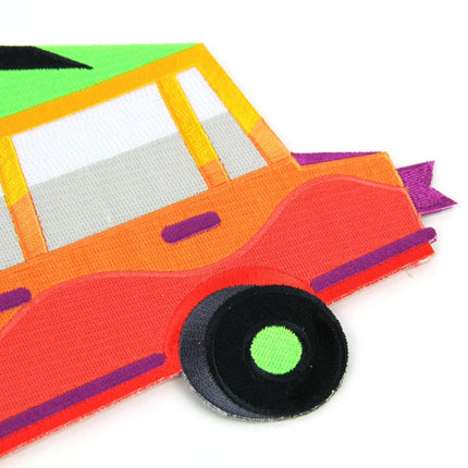 Neon Ride Rad Look Embroidered Back Patch