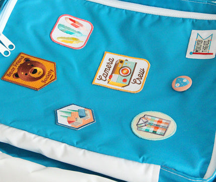 Decorative Embroidered Sew or Iron-on Backing Patch Pool Party Summer