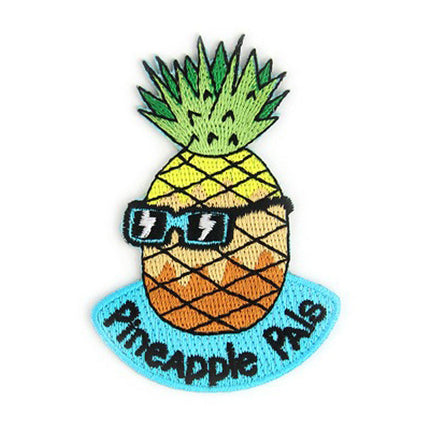 Pineapple Pals Decorative Embroidered Sew or Iron-on Backing Patch