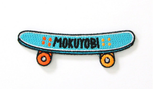 Skateboard Decorative Embroidered Sew or Iron-on Backing Patch