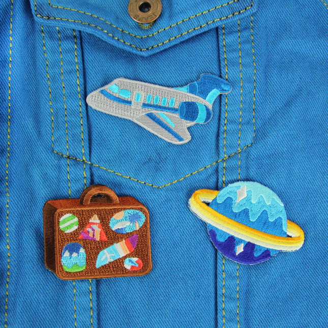 Sky High Decorative Embroidered Sew or Sticker Patch Pack