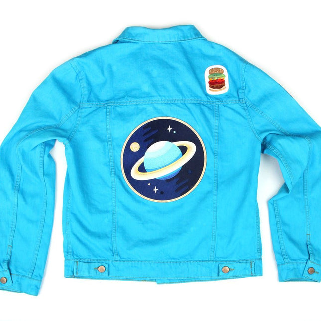 Galaxy Planet Rad Look Embroidered Back Patch