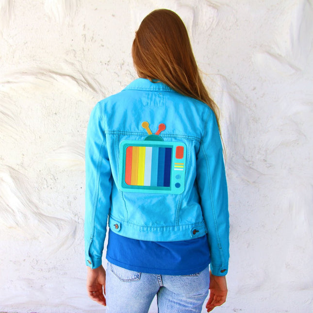 Television Rad Look Embroidered Back Patch
