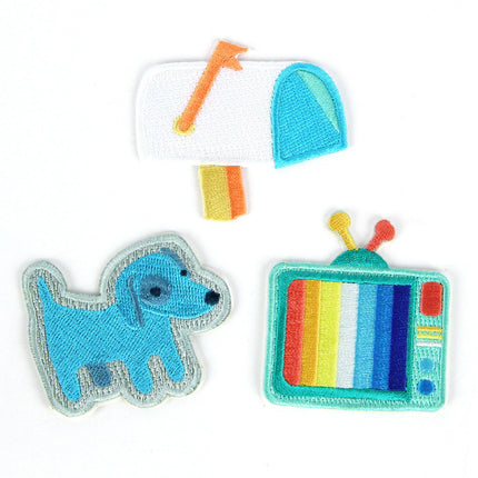 Welcome Home Decorative Embroidered Sew or Sticker Patch Pack