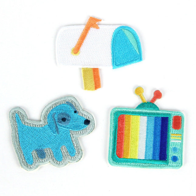 Welcome Home Decorative Embroidered Sew or Sticker Patch Pack